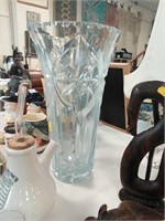 Large cut glass vase
