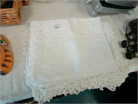 Two quality lace table clothes