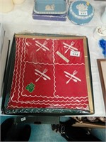Irish linen table mats boxed