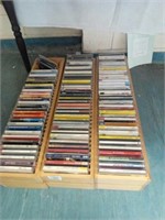Three racks of cds