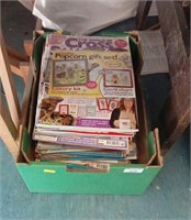Box of needlework magazines
