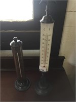 2 X UPRIGHT THERMOMETERS
