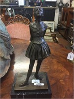 YOUNG GIRL BROZE STATUE