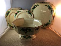 STOKE ON TRENT FRUIT BOWL WITH