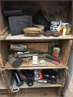 3 SHELF LOTS OF COLLECTABLES INCLUDES: