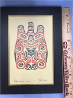 Bill Reed print, "Haida Grizzly", on a solid wood