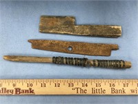 Lot of 3 old tools, longest is 9.5"      (m 36)
