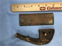 Lot of 2 old ax heads      (m 36)
