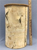 Large birch cylinder, approx.. 16" tall x 9" diame
