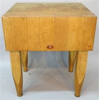 DOVETAILLED CONSTRUCTED BUTCHER BLOCK BY BALLY