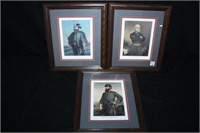 3pc Framed Prints "Robert E. Lee", "Stonewall