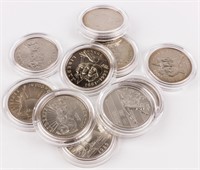 Coin 10 Assorted Modern U.S. Commemorative Half $
