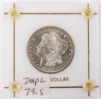Coin 1879-S Morgan Silver Dollar BU DMPL
