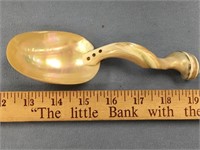 Very unique all abalone shell spoon, 7.5" long
