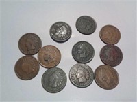 11 Indian Head Pennies