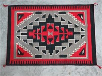 Hand Woven Native American Navajo Blanket Rug