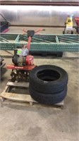 Yard Machine Tiller and 2 Tires