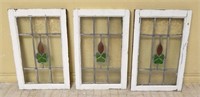 Stained Textured Glass Windows.