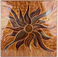 Sunflower Copper Decorative Piece