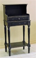 Primitive Painted Wooden Side Table.