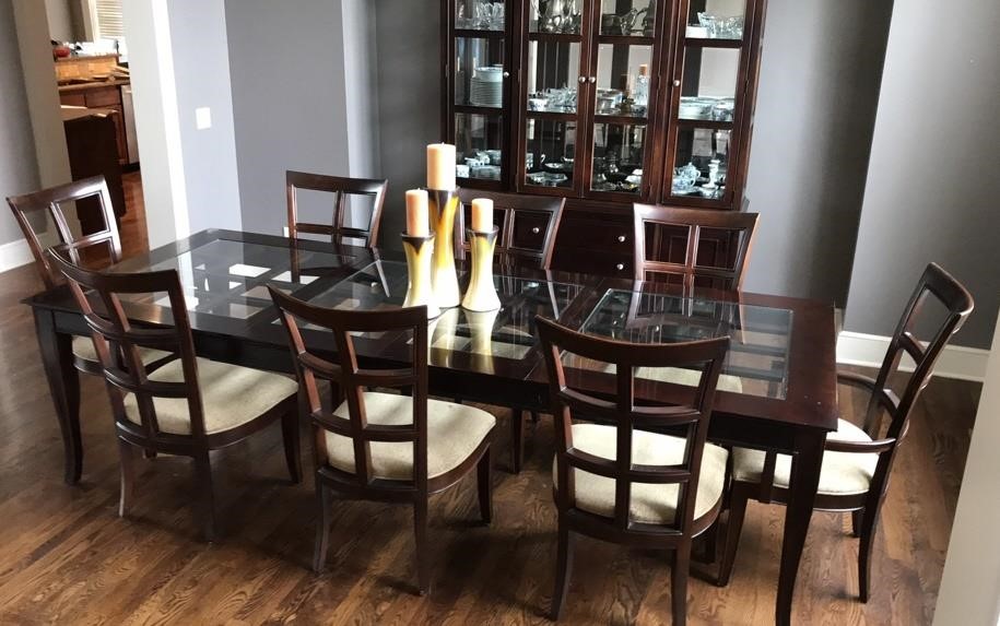 Contemporary Formal Dining Room Table, Formal Dining Room Sets Seats 8 Seater