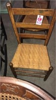 Wicker seat chair