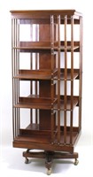 19th CENTURY MAHOGANY REVOLVING BOOKCASE