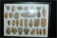 28pcs Arrowheads/Spearpoints from Stanley County,