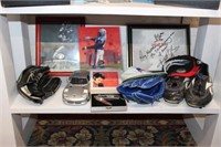 Assorted Lot; Signed cleats, ball gloves, Richard