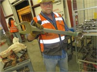 SAMPLE OF LARGE INDUSTRIAL WRENCHES
