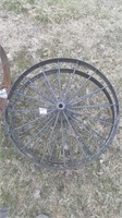 steel wagon wheels - black