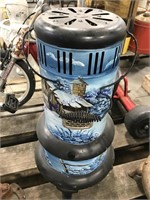 Perfection Oil Heater w/ painted scene