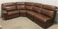 Leather sectional Electric Reclining couch