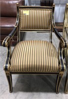 John-Richards wood and upholstered arm chair