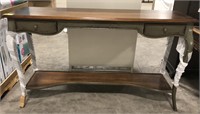 Sofa/hall table with 2 drawers 65x19x38.5”