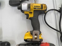 DEWALT CORDLESS IMPACT WITH BATTERY, NO CHARGER