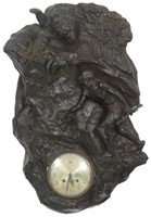 Bronze Chelsea Indian & Bear Clock