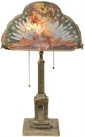 Pairpoint Puffy Reverse Painted Table Lamp