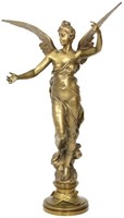 Eugene Marioton Bronze "L'Inspiration"