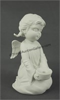 Kaiser Bisque Porcelain Girl Angel Candle Holder