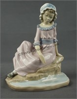 NAO by Lladro Girl with Sailboat Figurine