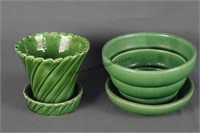McCoy Pottery Vintage Pair of Planters
