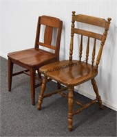 2 Maple Occasional Side Chairs