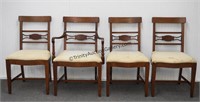 4 Mahogany Dining Chairs c.1930's