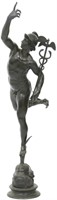Large Giambologna Flying Mercury Bronze