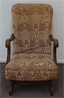 c.1940 Mahogany Platform Spring Rocking Chair