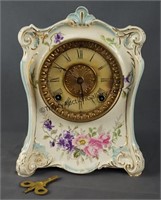 Ansonia Royal Bonn Porcelain China Regulator Clock