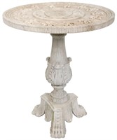 Elaborately Carved Marble Table