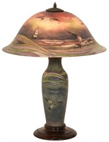 Pairpoint 20 Inch Seagull Table Lamp