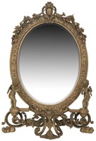 Bronze Table Top Vanity Mirror